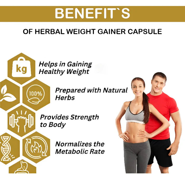 Herbal Weight Gainer Capsule for Men & Women
